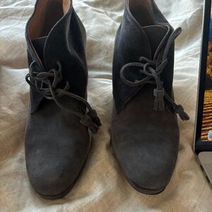 Grey suede Casini Firenze Booties
